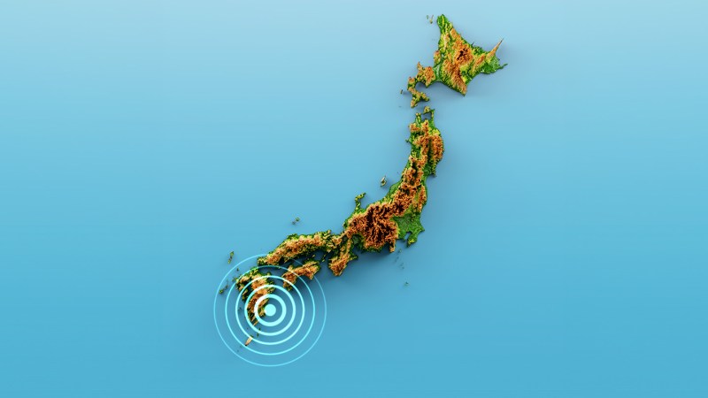 A map of Japan is shown.